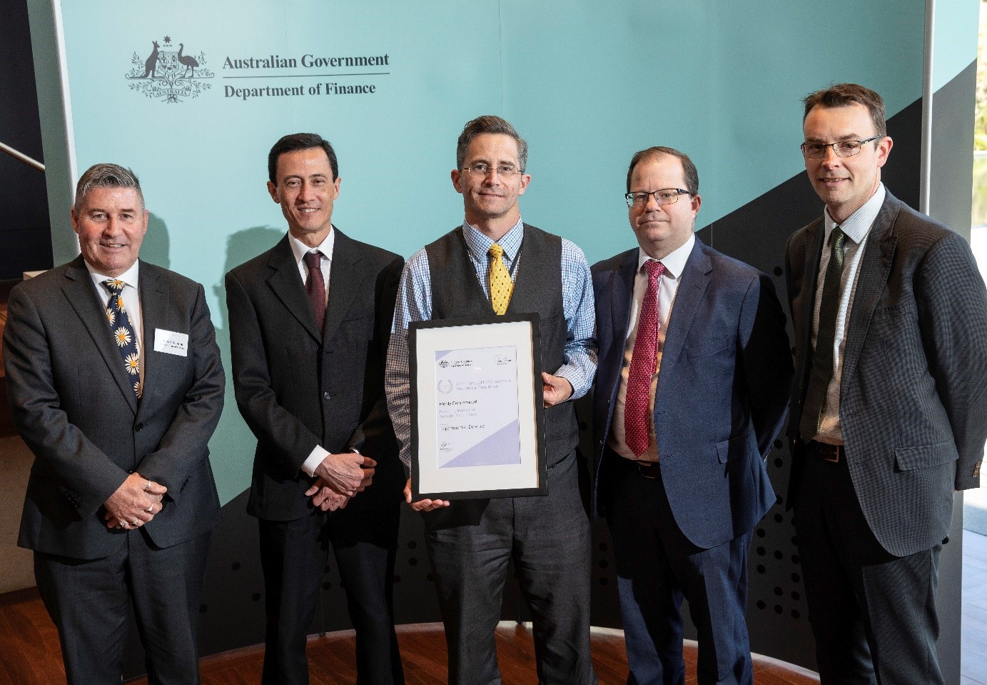 Photo of Engaging with Small and Medium Enterprises winners – Department of Defence