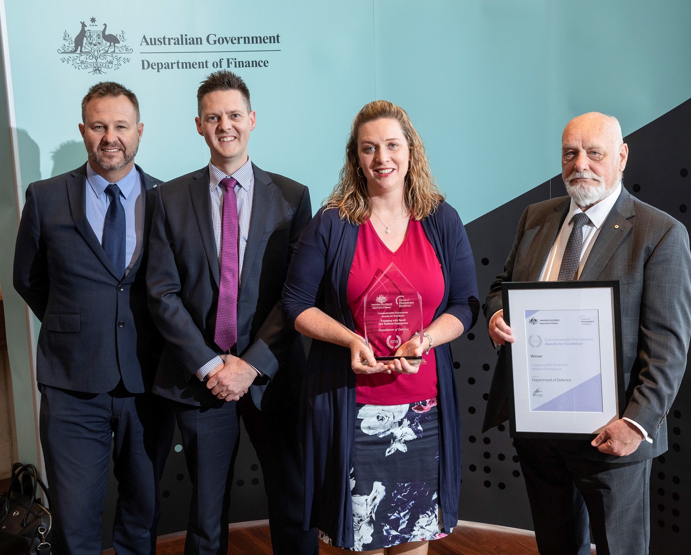 Photo of Engaging with Small and Medium Enterprises winners – Department of Defence