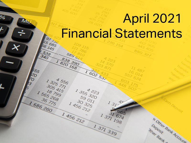 April Financial Statements