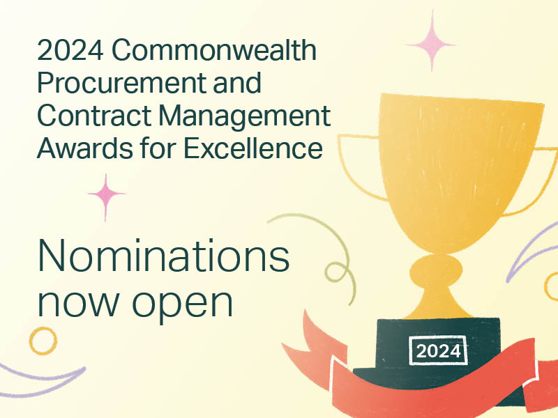 2024 Commonwealth Procurement and Contract Management Awards for Excellence Nominations now open