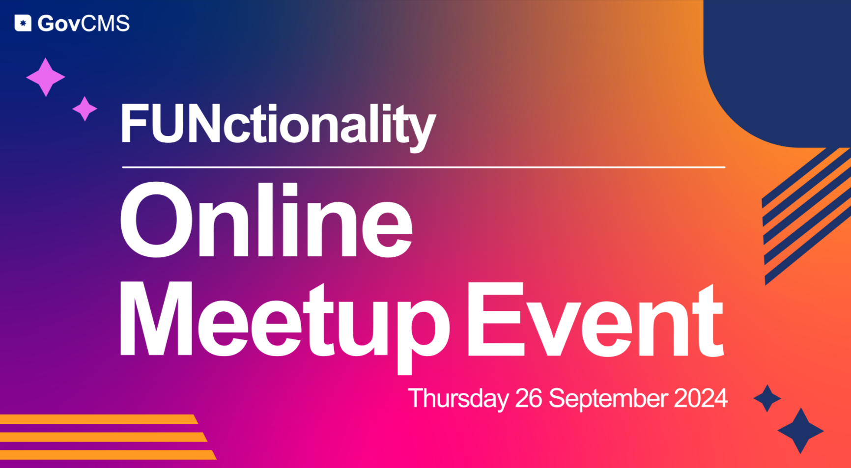 FUNctionality online meetup event