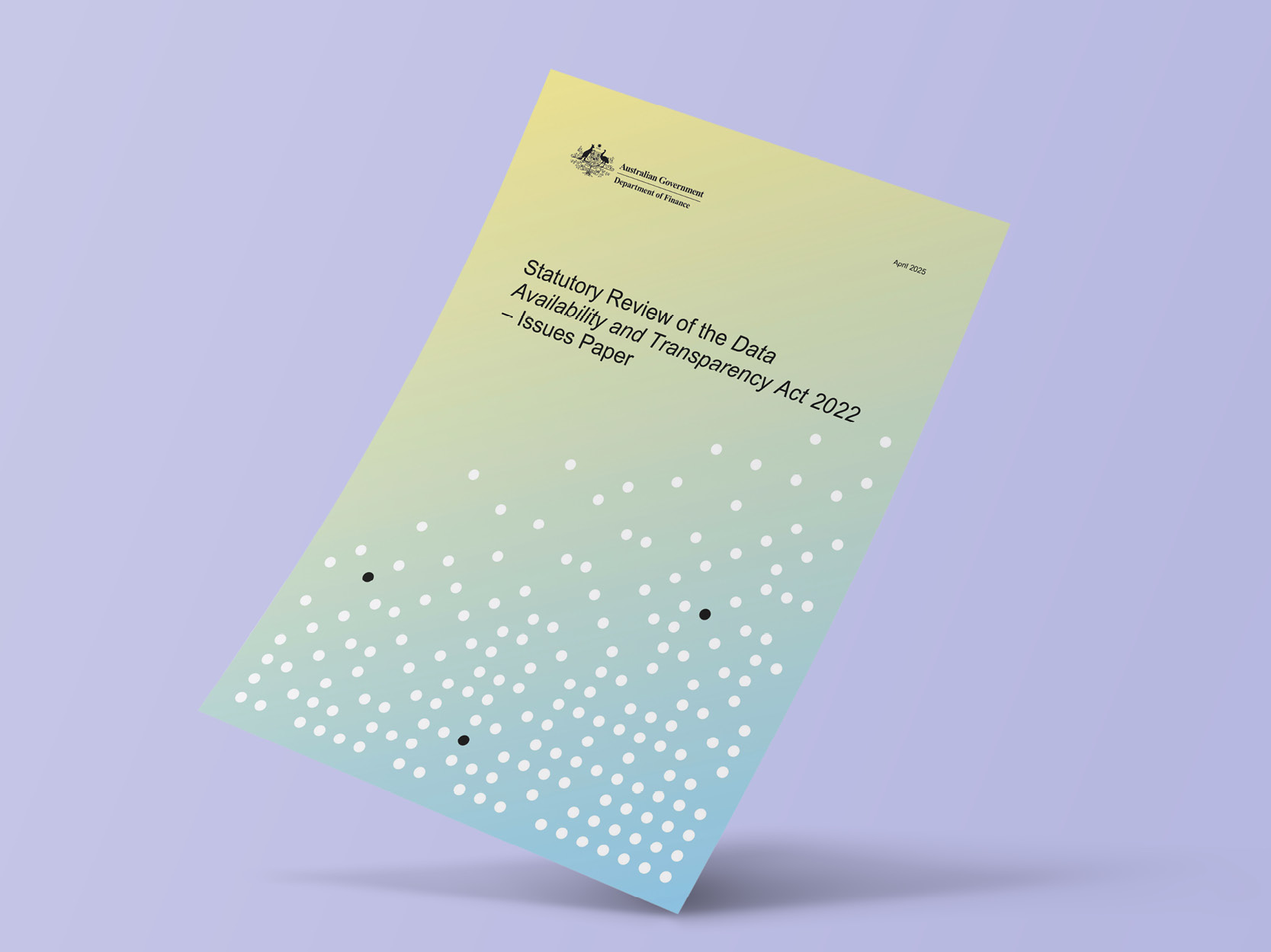 Statutory review data issues paper