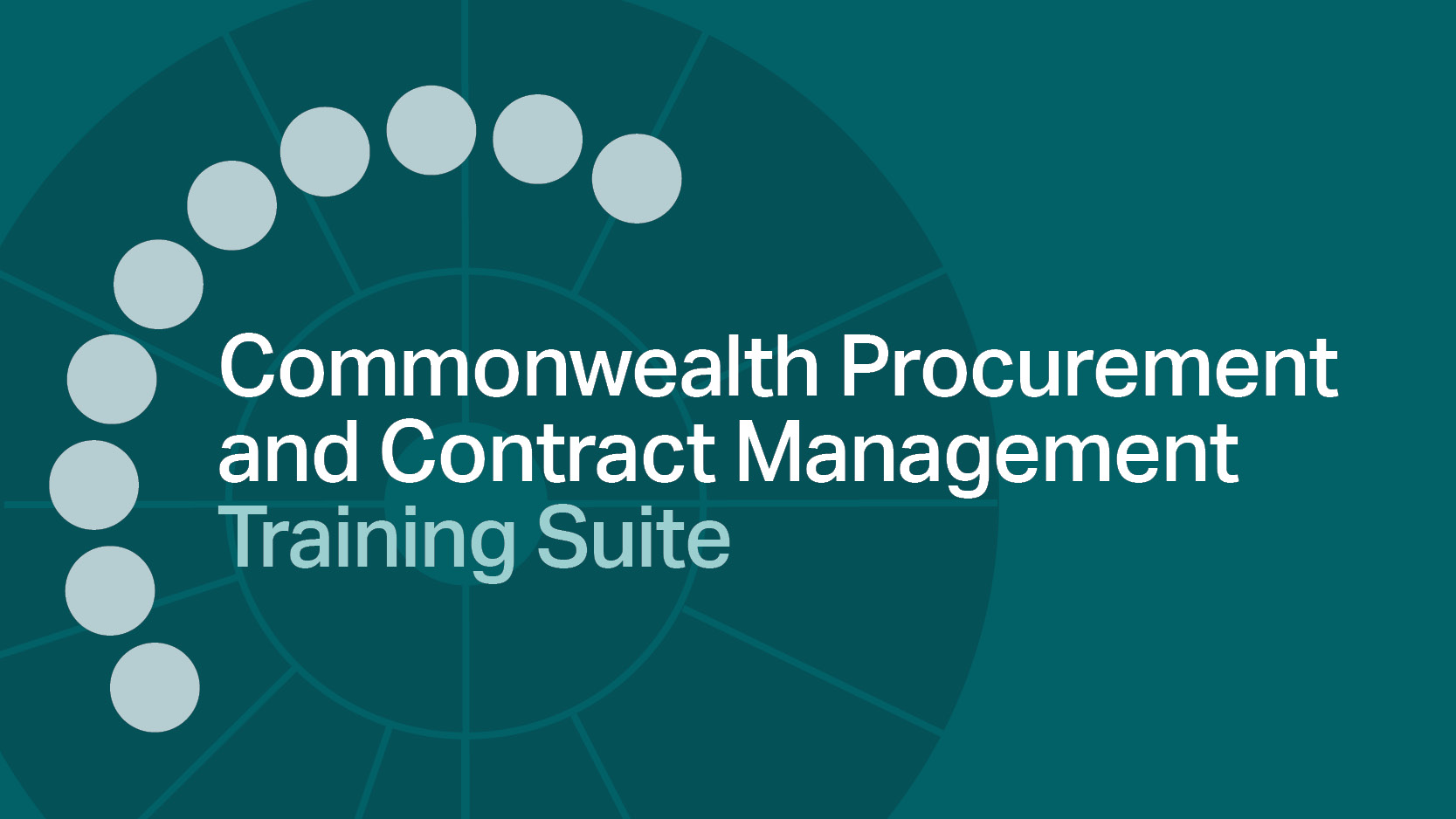 Commonwealth procurement and contract management training suite