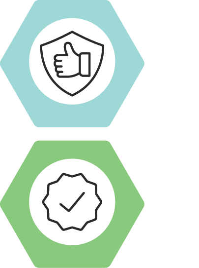 Reliable and Verifiable icon dot points