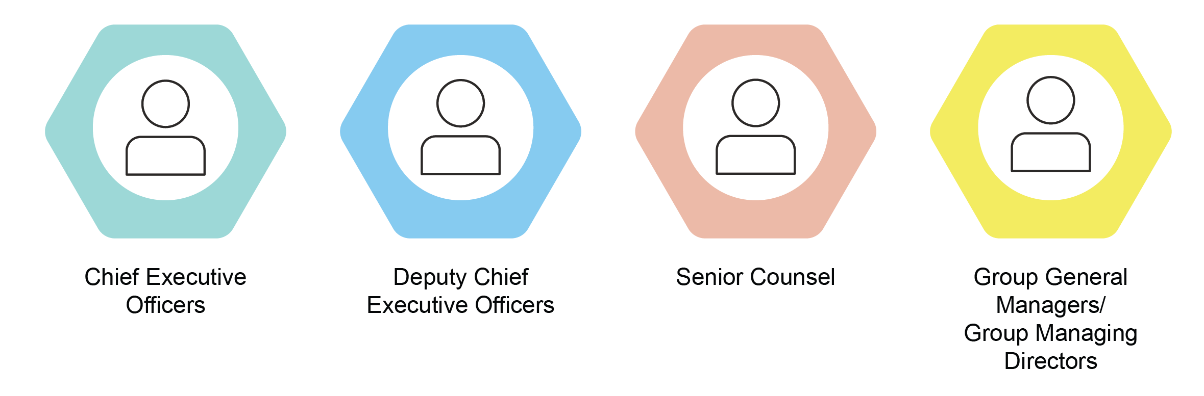 Chief Executive Officers, Deputy Chief Executive Officers, Senior Counsel and Group General Managers/Group Managing Directors