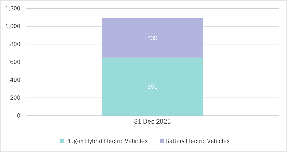 439 is battery Electric vehicles, 651 is plug-in hybrid electric vehicles