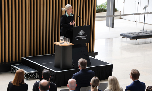 Finance Minister, the Hon Katy Gallagher