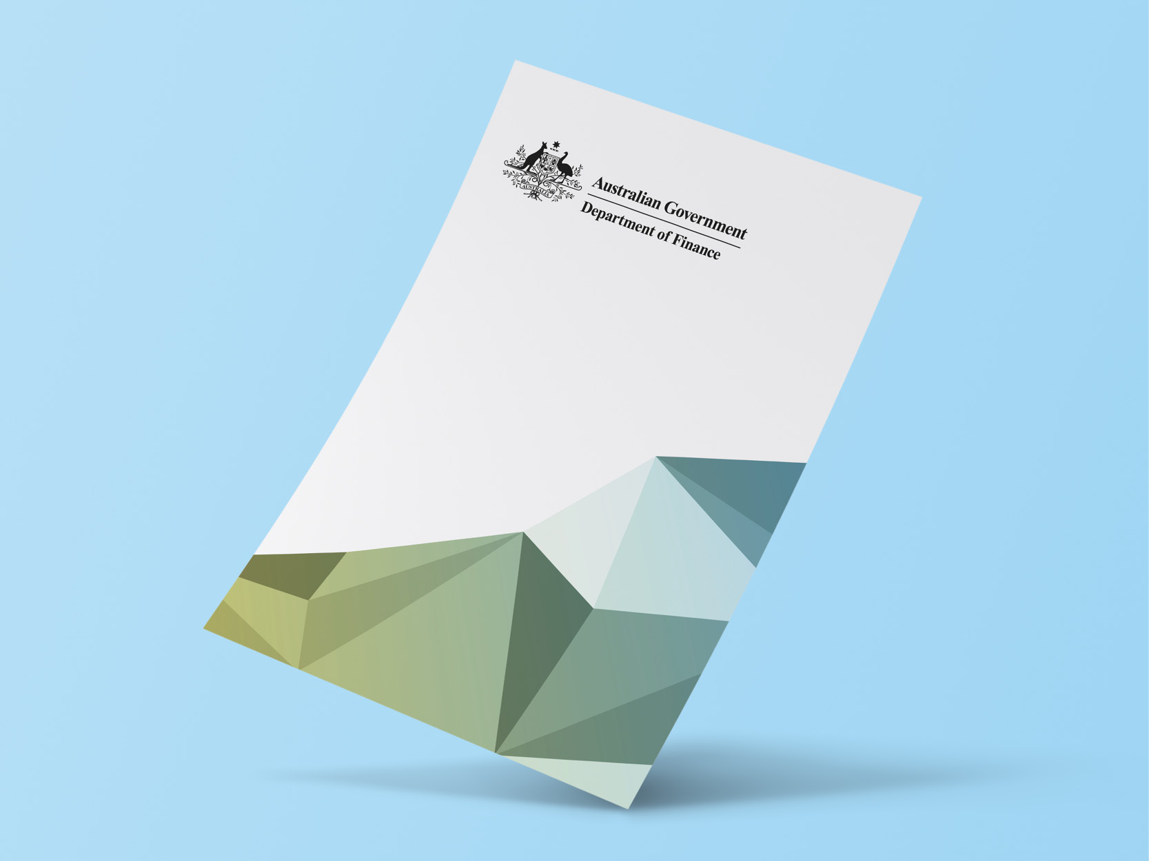 Department of Finance policy cover sheet