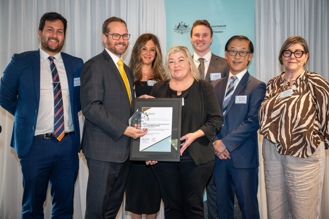 John Reid with the DEWR team