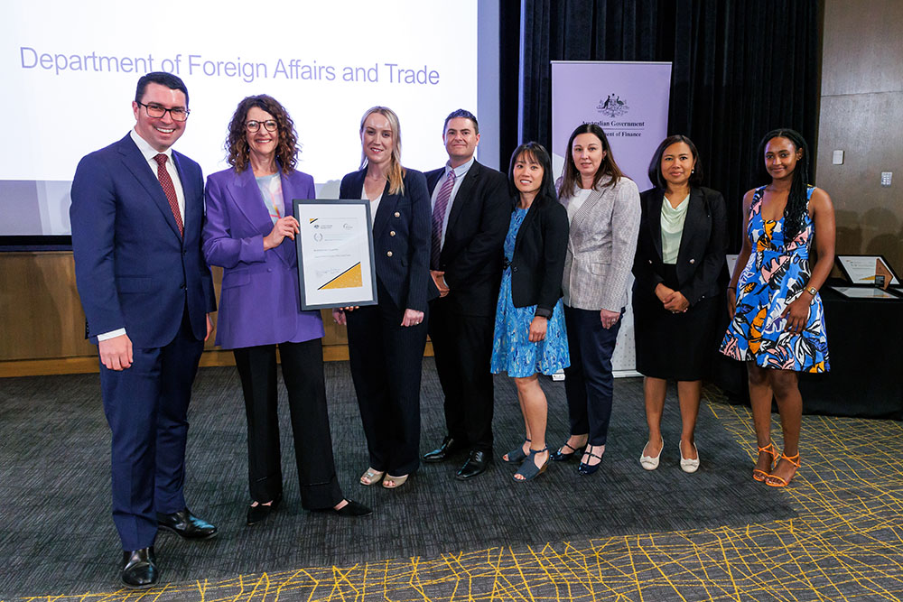 Photograph of the Building Entity Capability Highly Commended award recipients