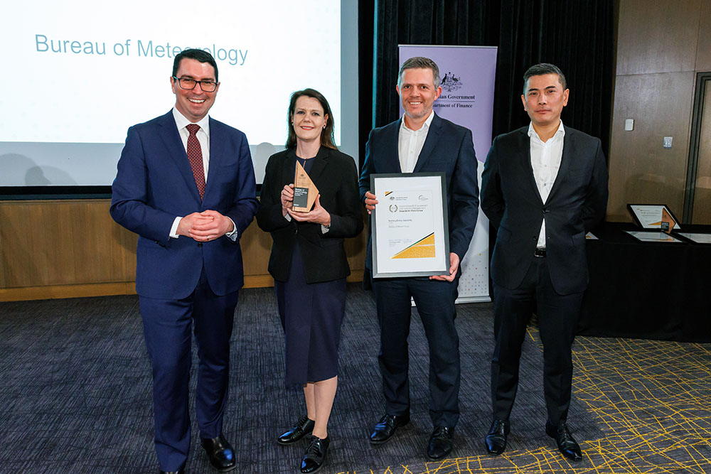 Photograph of the Building Entity Capability Gold award recipients