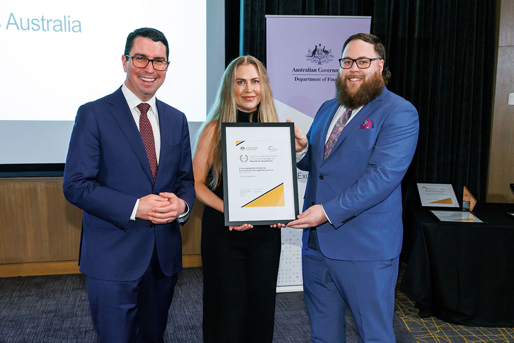 Photograph of the Encouraging Environmental Sustainability through Procurement Highly Commended award recipients