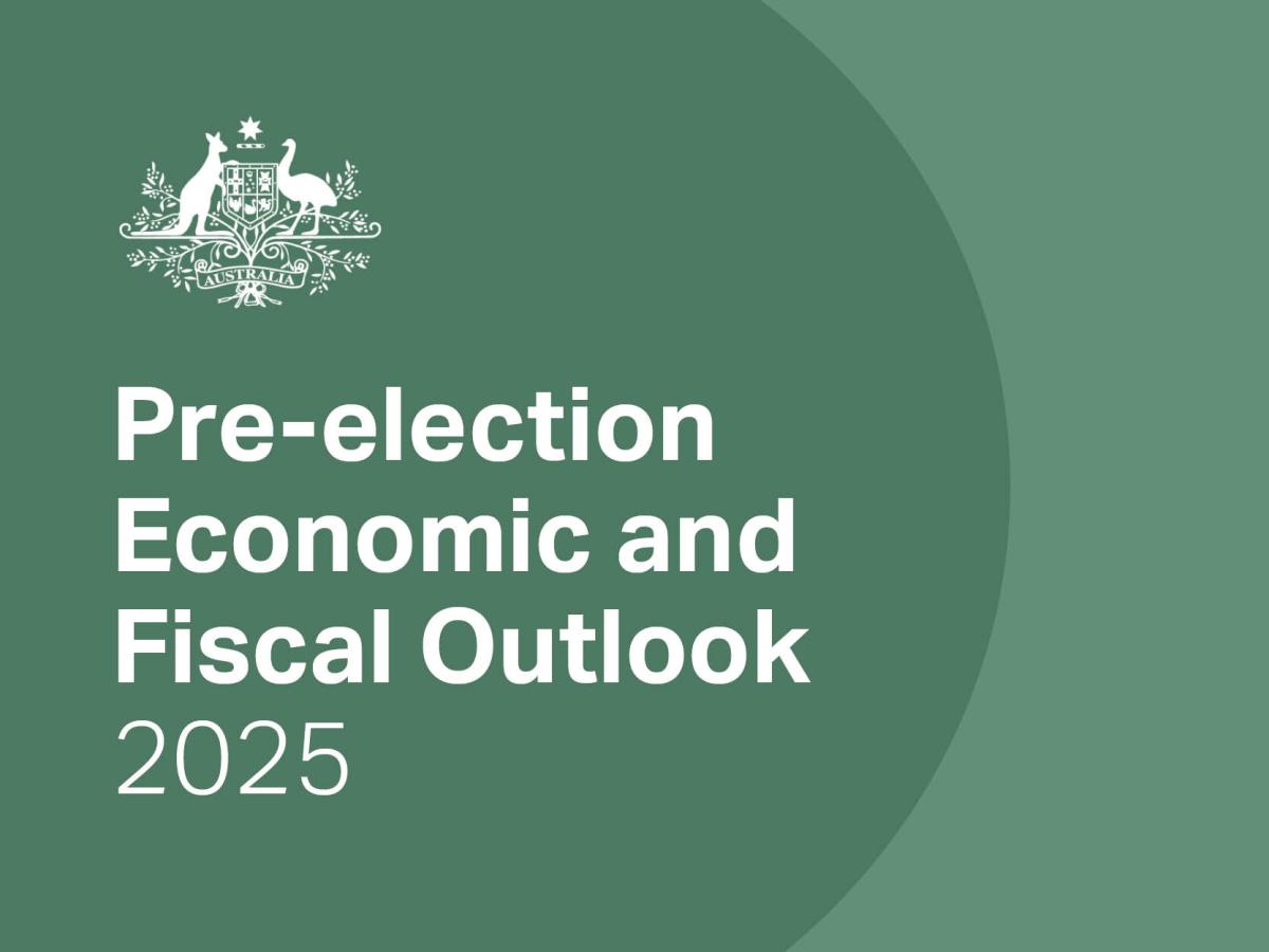 2025 pre-election economic and fiscal outlook green logo