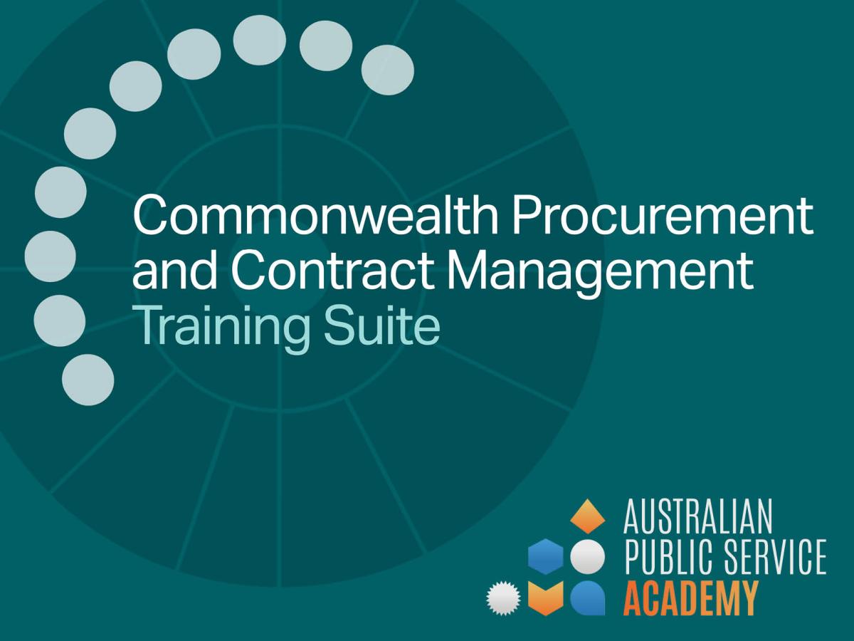 Commonwealth procurement and contract management training suite