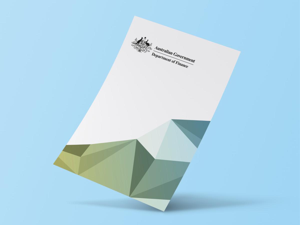 Department of Finance policy cover sheet