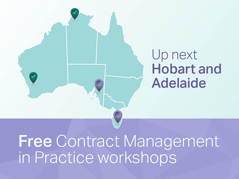 Free Contract management in practice workshops - Adelaide and Hobart