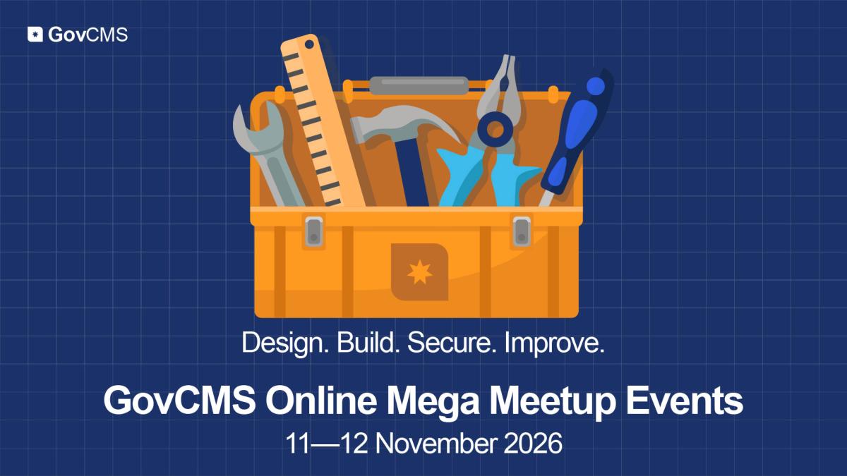 GovCMS online mega meetup events